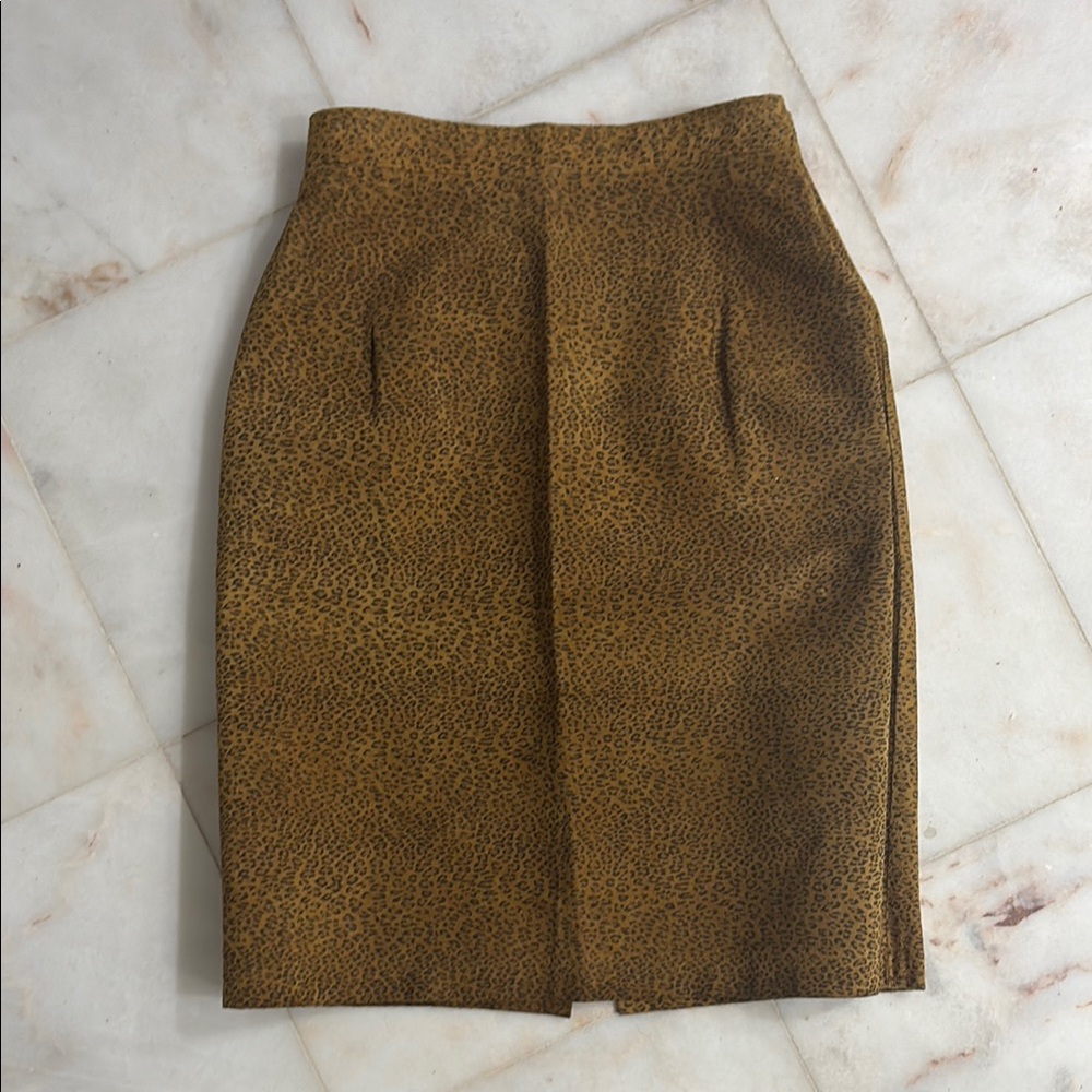 Ann Taylor Tan Pencil Skirt Knee-Length Work